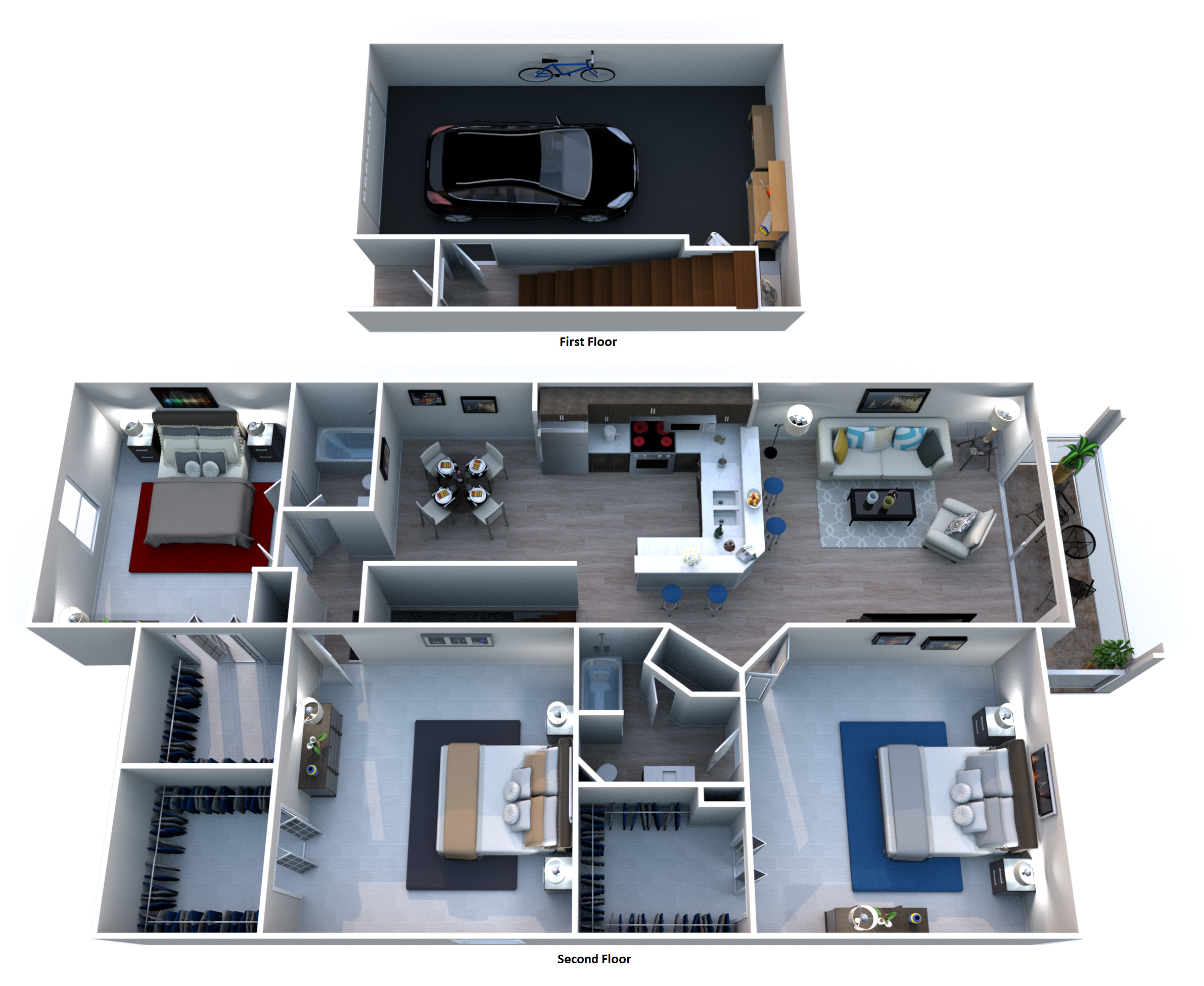 Informative Picture of C2 Portofino - 2-Story Townhomes