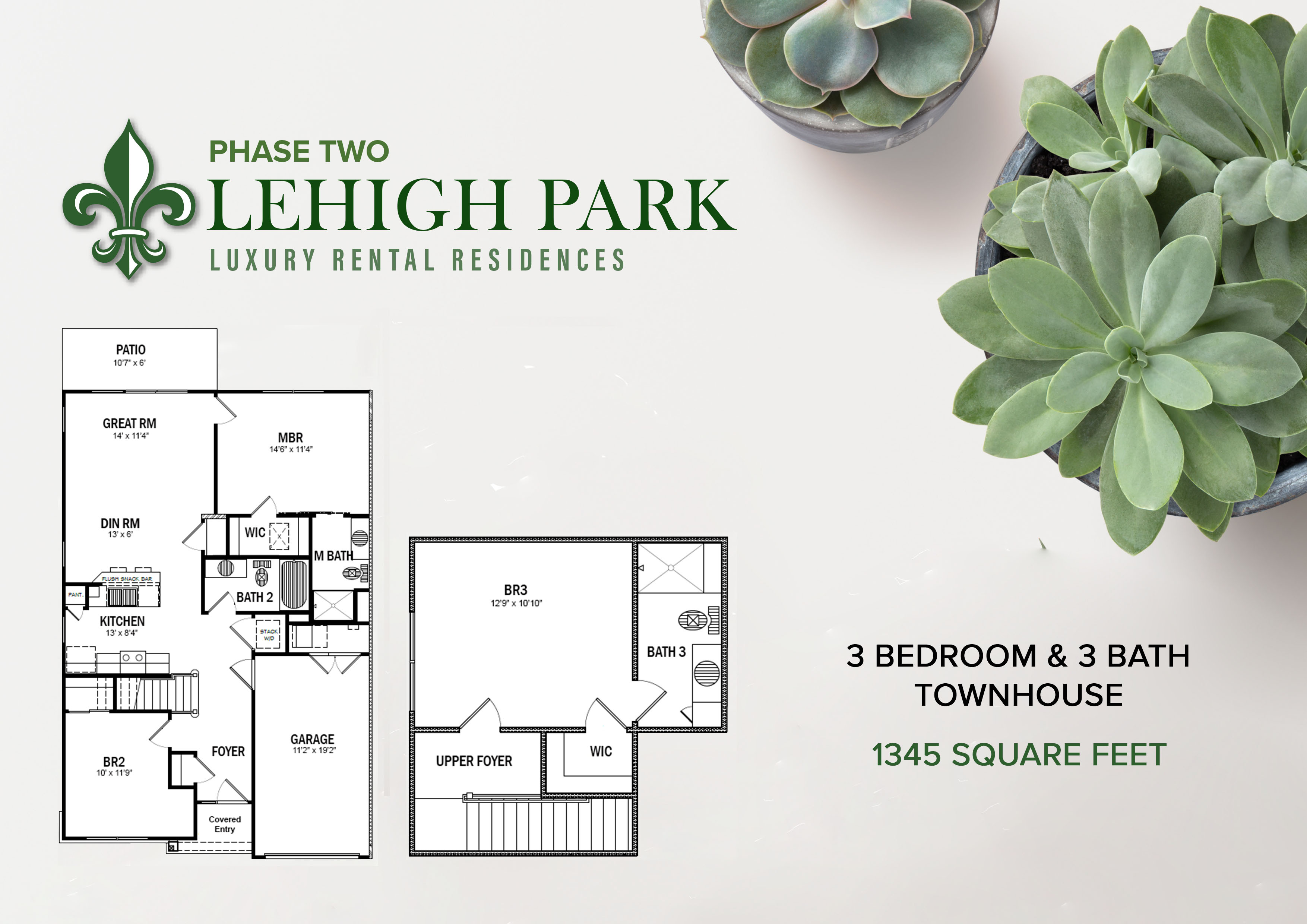 Informative Picture of (Phase Two) 3 Bedroom & 3 Bath Apartment Home