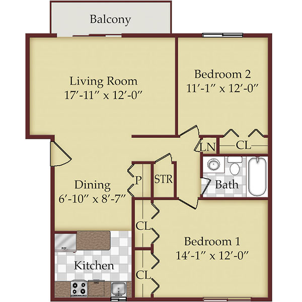 Informative Picture of Two Bedroom 