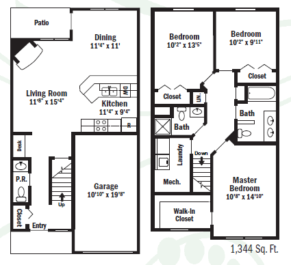 Informative Picture of Three Bedroom  Townhouse